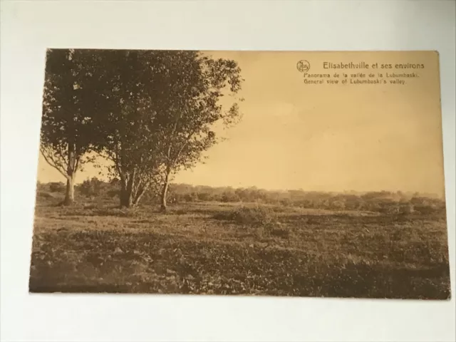 F-292 Belgian Congo Elisabethville Lubumbaski's Valley View Postcard