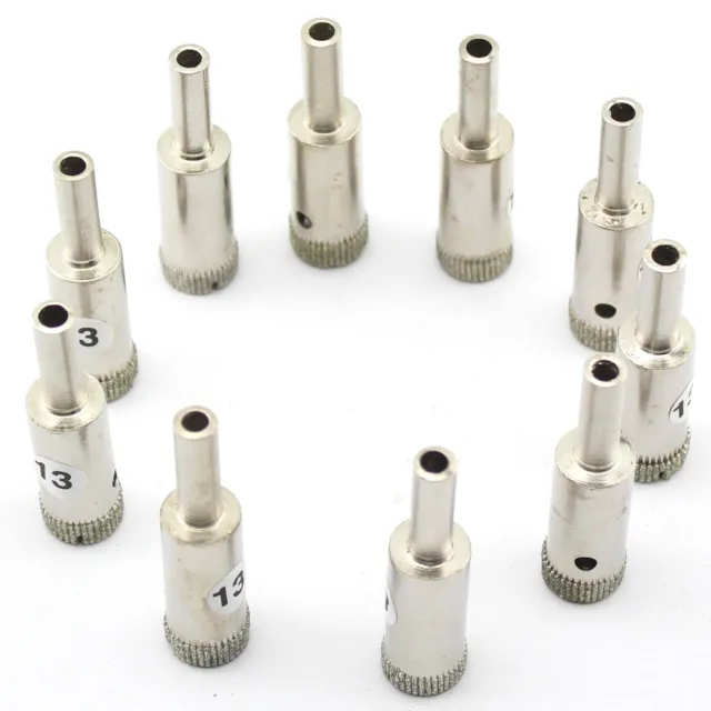 10PCS 13MM 1/2&INCH Electroplated Diamond Hole Cutter Saw Core Drill ...