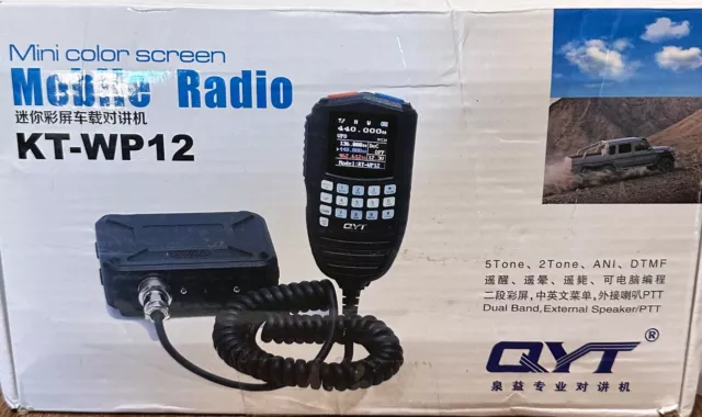 QYT KT-WP12 Mobile Radio 25W VHF 20W UHF