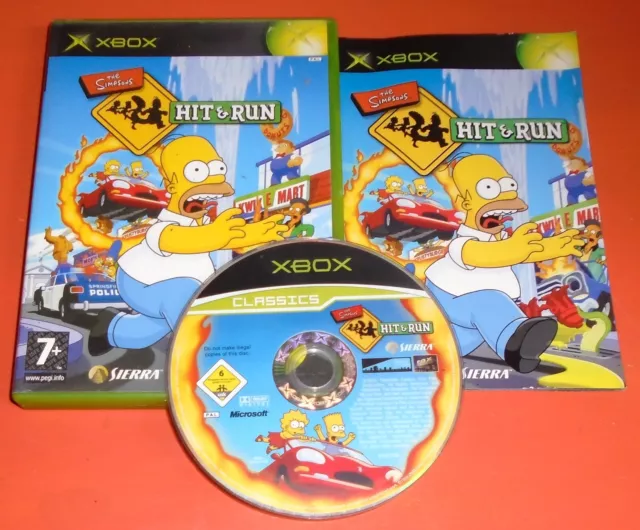 The Simpsons Hit & Run (Microsoft Original Xbox Game)  PAL UK Complete + Manual