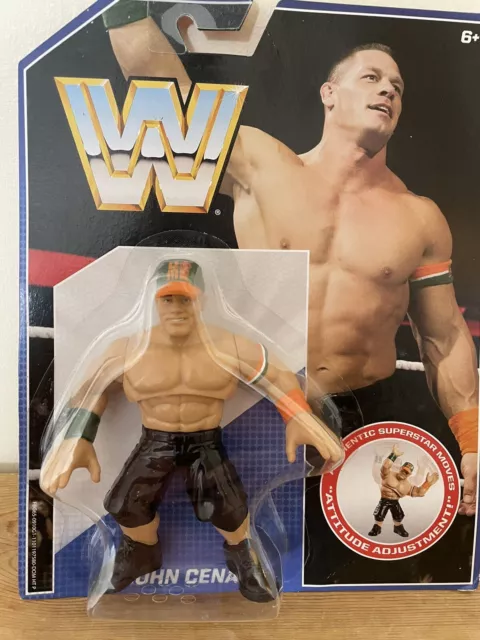 Bnib Wwe Mattel Retro Series 1 John Cena Wrestling Action Figure Hasbro Wwf