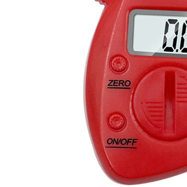 Pinza de grasa de piel (roja) agarre cómodo medición precisa digital GSA