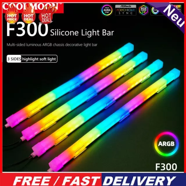 5V 3Pin 4Pin Flexible Light Bar Computer Accessories 26LED PC Case Strip for MSI