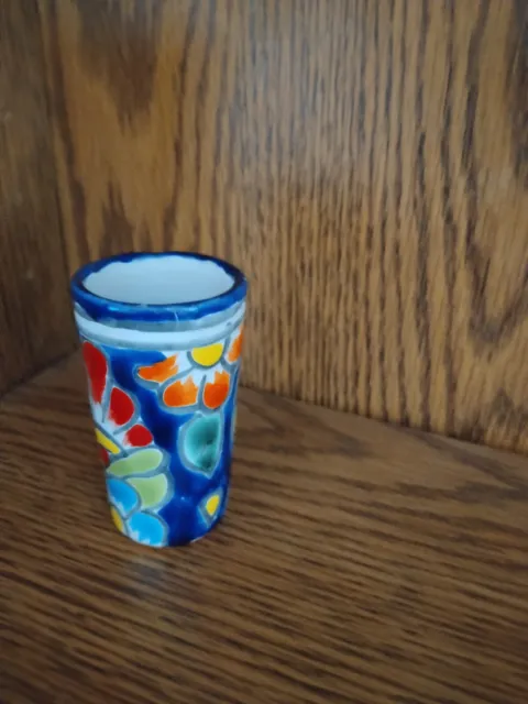 Small Talavera Vase approx 3 inches