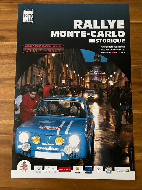 AFFICHE ORIGINALE 7 eme RALLYE MONTE CARLO HISTORIQUE 2004