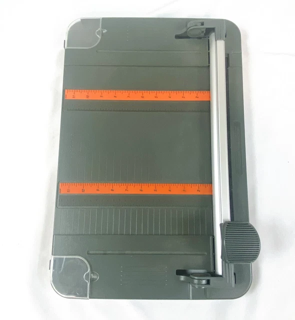 FISKARS Desktop Cutting Board Paper Rotary Cutter 12" TableTop w/ Scoring Blade