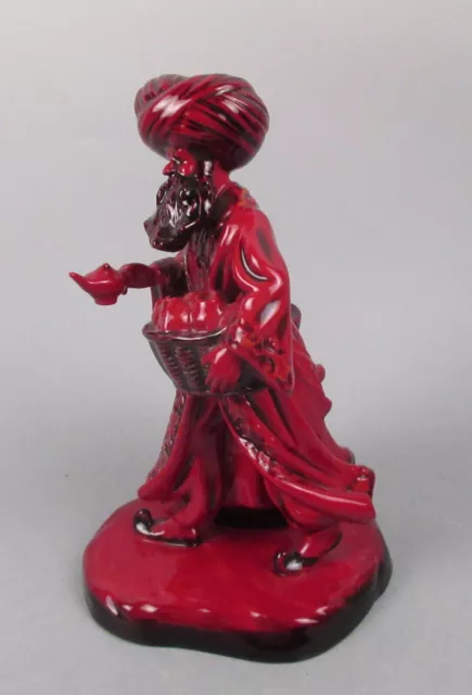 Royal Doulton UK England Porcelain Figurine Rouge Red Flambe Lamp Seller Turkish