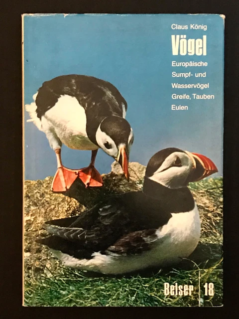 Claus König, Vögel, Europäische Sumpf- und Wasservögel, Greife, Tauben, Eulen