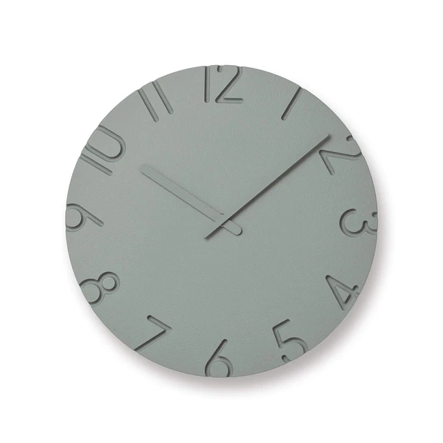 Lemnos Riki Horloge L WR-0401 Analogue Murale Naturel Batterie Alimenté