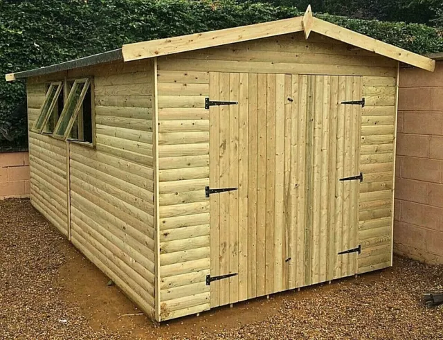 20X10 Wooden Workshop Pressure Treated Wood Store 20X10 Heavy Duty Apex Workshop 3