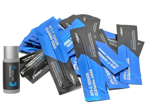 50 x VSGO APS-C CCD/CMOS Sensor Cleaning Swabs 10ml Bottle sensor Cleaning Fluid