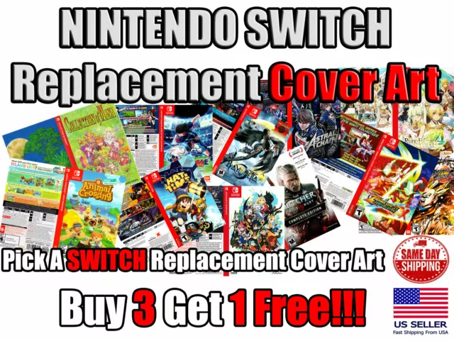 NINTENDO DS Custom Replacement Game Storage Case and Art, 100's of Game  Covers Available!!