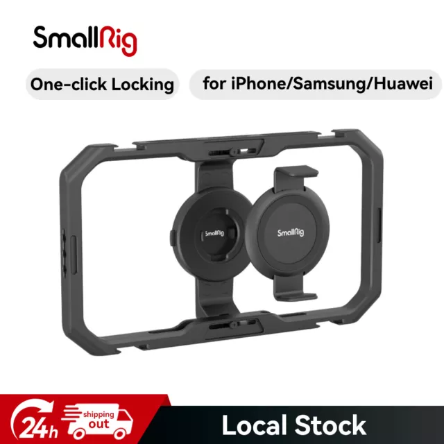 SmallRig Mobile Phone Cage for iphone 15 pro max Universal Quick Release MC4