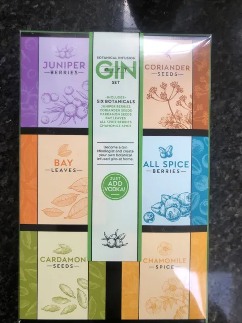 Set regalo infuso gin botanicals - kit amanti del gin - aromi gin NUOVO
