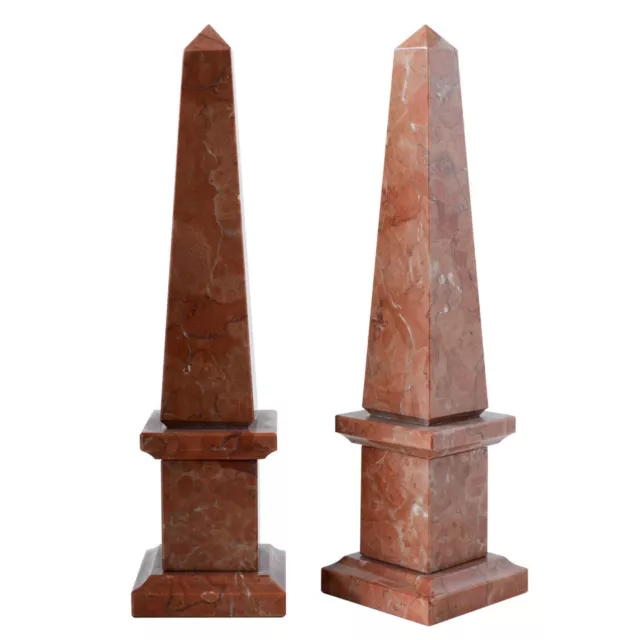 Obelisk Klassisch Marmor Rot Red Marble Classic Obelisk Home Design H.25CM