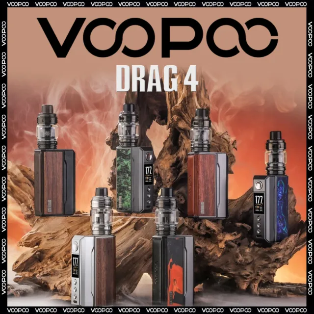 Voopoo Drag 4 Kit E-Zigaretten Set 177W 5,5ml Uforce-L Tank PnP Coils