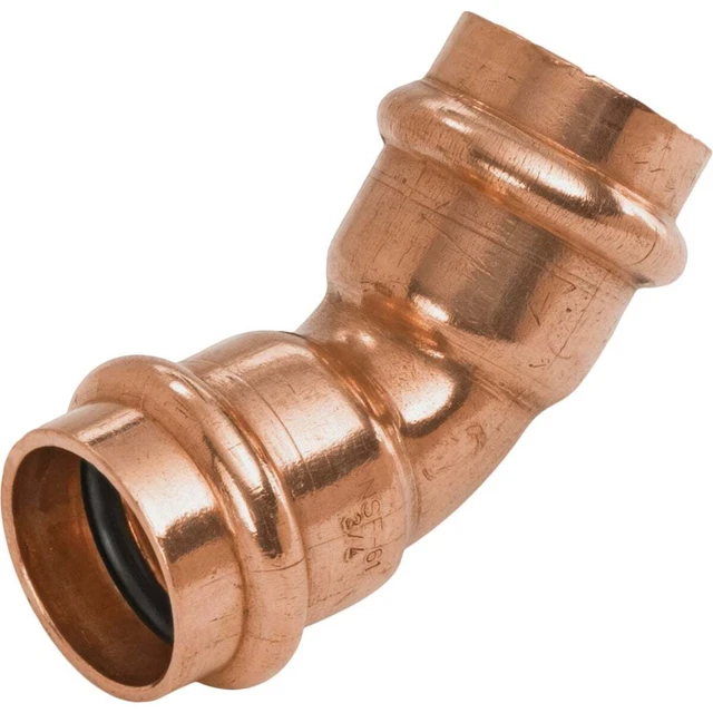 1 In. 45 Deg. Press Copper Elbow (1/8 Bend) 9043000PCU  9043000PCU 1 In. x 1