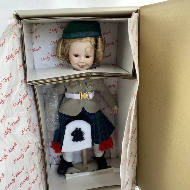 SHIRLEY TEMPLE Wee Willie Winkie Danbury Mint 14" Dolls Of Silver Screen Box 3