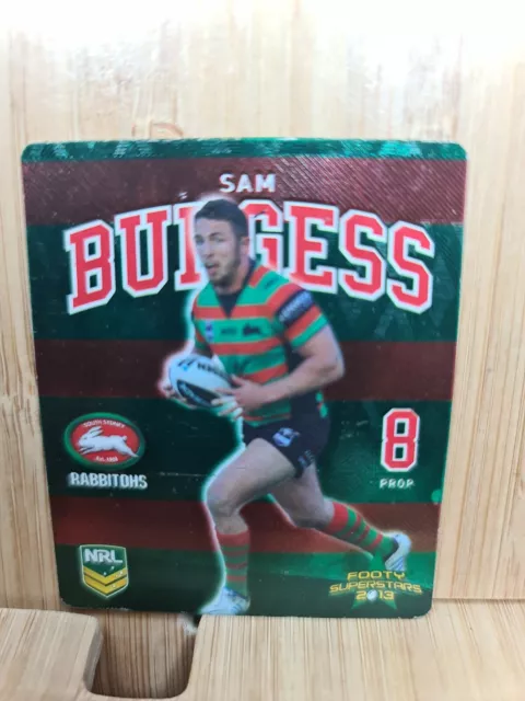 SAM BURGESS🏆2013 #24 Rabbitohs NRL Footy Superstars Tazo🏆