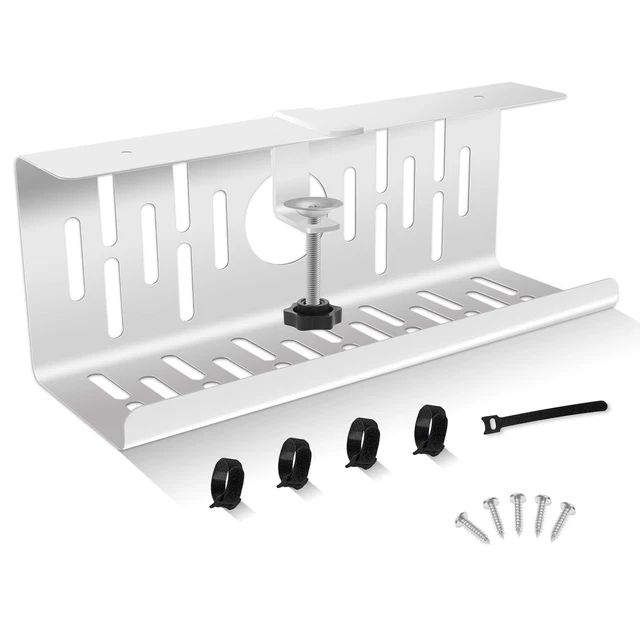 2-Pack Under Desk Cable Management Tray,Desk Cable Tidy Concealer