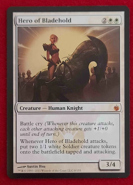 Hero Of Bladehold, Magic The Gathering Mirrodin Besieged Near Mint Mtg Nm