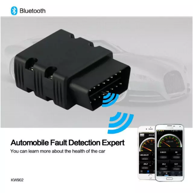 KW902 OBD2 OBDII Bluetooth Car Fault Diagnostic Scanner Code Reader Tool 3