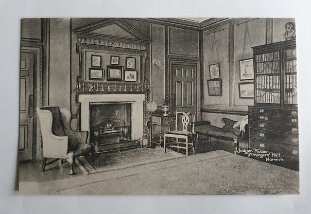 Unposted Jarrolds Series Postcard - Judges Room, Strangers Hall, Norwich #B