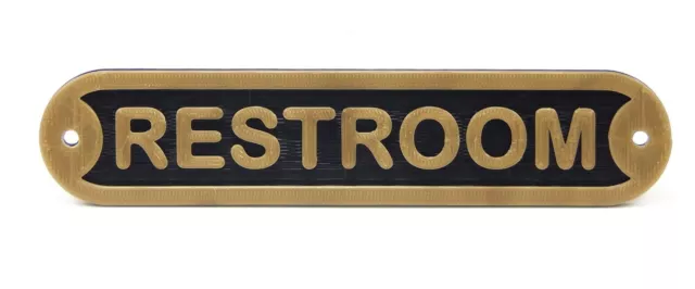 Plastic Restroom Water Closet Toilet Door Sign Bathroom Powder Room Plaque