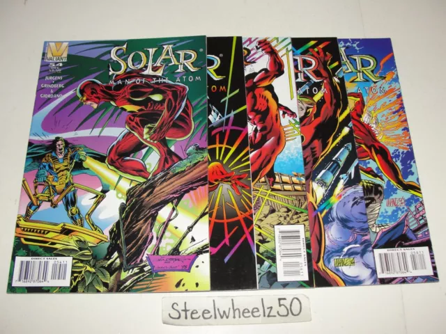 Solar Man Of The Atom #54-58 Comic Lot Valiant 1996 55 56 57 Bedard Lopresti HTF