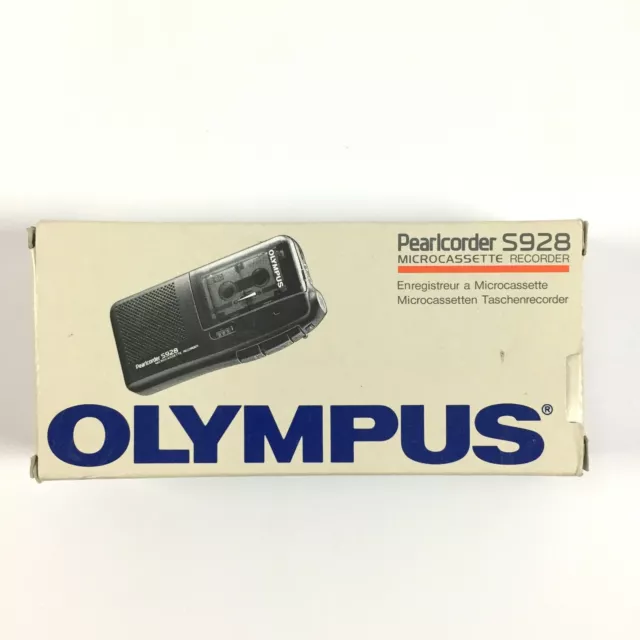 Olympus S928 Pearlcorder Dictaphone Enregisteur à Microcassette Recorder Voice