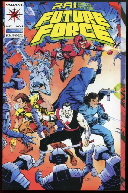 RAI and FUTURE FORCE #9-Magnus/Eternal Warrior/X-O Manowar-Valiant Comics-1993