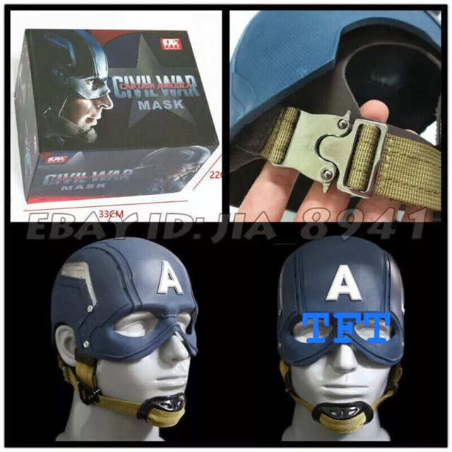 Cattoys 1:1 Captain America WEARABLE Helmet Replica Prop in STOCK