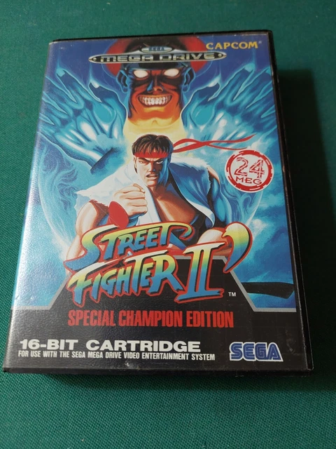 Boîte Et Notice Sega Mega Drive - Street Fighter II' - Pour Collection Ou Boîte Vide