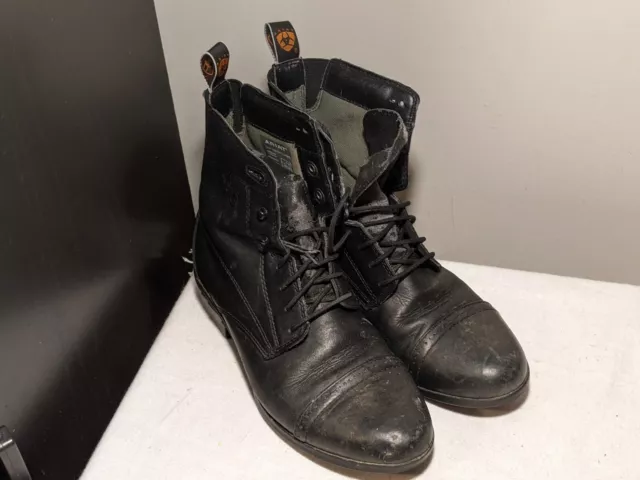 ARIAT Women's Heritage III Paddock Black Leather Lace Up Boots US 8