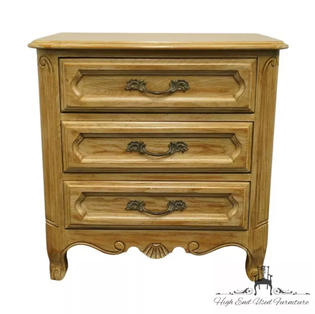 DAVIS CABINET Co. Solid Pickled Wood Country French Provincial 25" Three Draw...