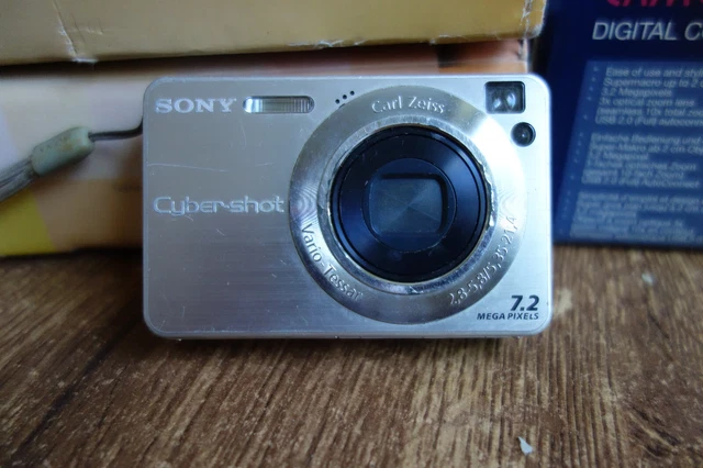 working Sony Cyber-shot DSC-W110 7.2 MP Digital Camera - Silver With  Tested ###