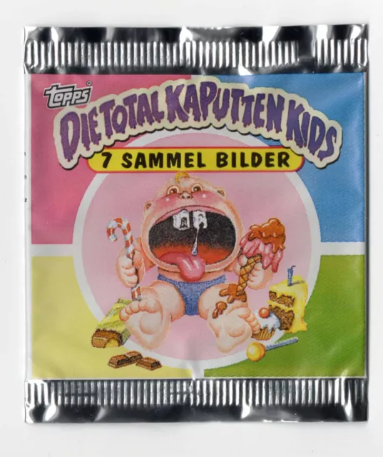 Die Total Kaputten Garbage Pail Kids GPK Topps German 1994 Opened Wrapper Packet