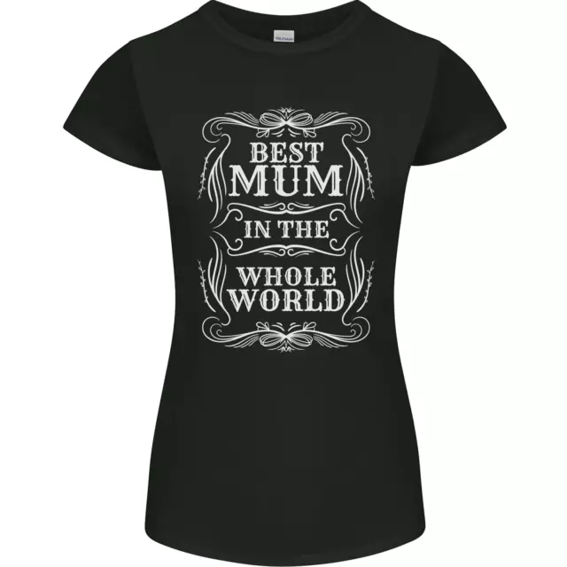 Mejor Mamá En The World Día de la Madre Mujer Pequeña Cortar T-Shirt