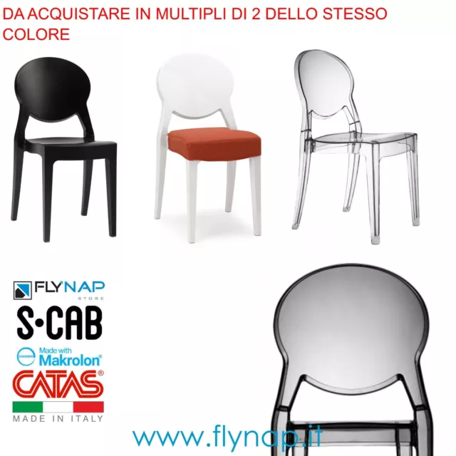 Sedia Igloo Chair Scab Design Policarbonato Casa Bar Ristoranti Bistrot Contract