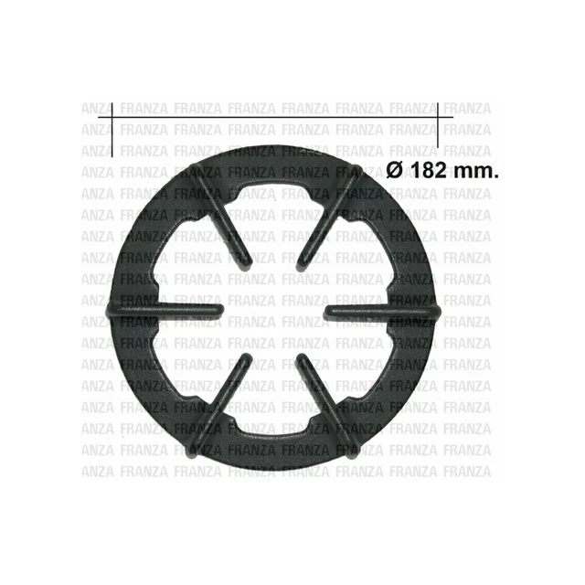 1981098 Grille Au Fonte 1 Feu Surfaces de Cuisson FRANKE D.182mm Hauteur 52mm