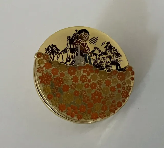 Loungefly Disney Pixar Coco Miguel Day/Night Spinning Marigold Flowers Pin