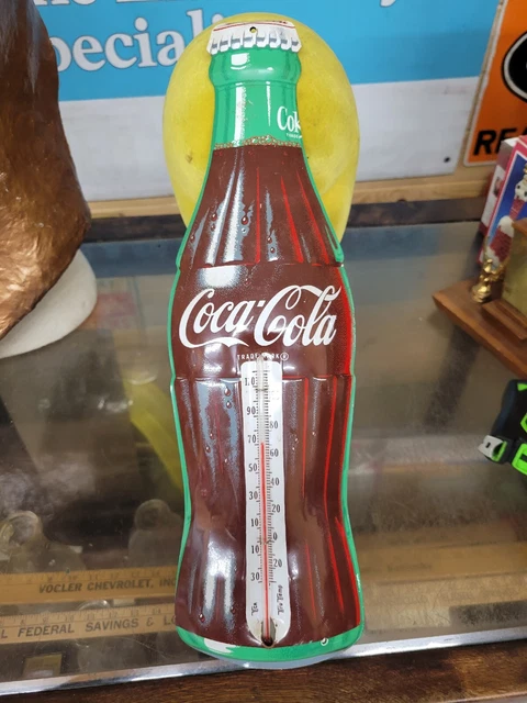 Vintage Metal Coca-Cola  Thermometer  Made In The USA