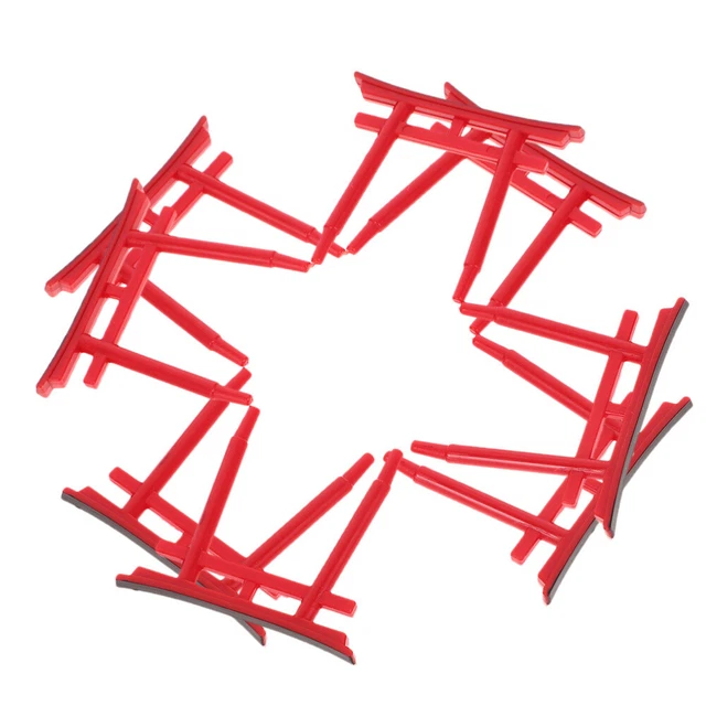5 Mini Portes Torii Japonaises Décoratives - PVC Rouge, 1,5x1,4 Cm, Pour Terrarium, Aquarium, Jardin Miniature