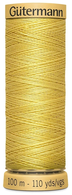 Paquete de 5 hilos de algodón natural Gutermann 110 yardas-primosa -103C-1410
