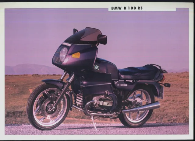 BMW R100RS (1991) Factory Issue Dealer Sales Brochure R 100 RS Boxer 1000 CY25