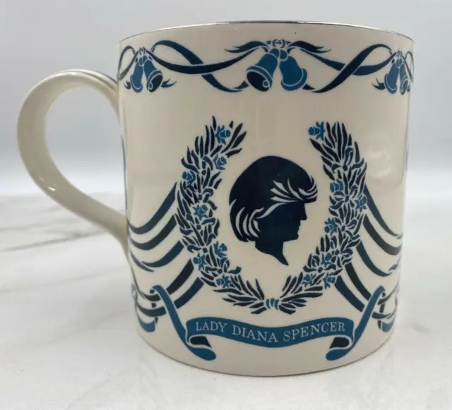 Wedgwood Commemorative Mug Marriage Prince Wales to Lady Diana Spencer #2311