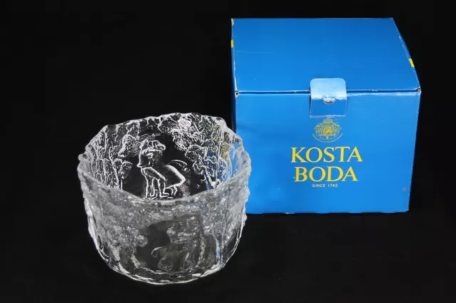 Kosta Boda Rhapsody Art Glass Bowl by Kjell Engman - Boxed