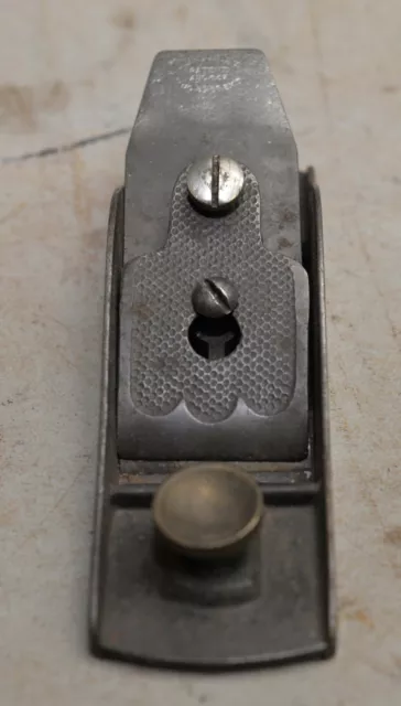 Rare antique block plane collectible L Bailey's patent 1858 1867 odd cap early