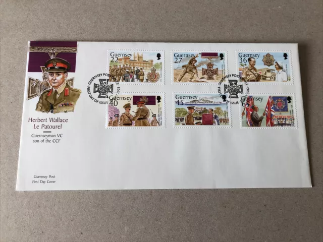 Guernsey FDC First Day Cover Unaddressed Spec HS 2002 Herbert Wallace