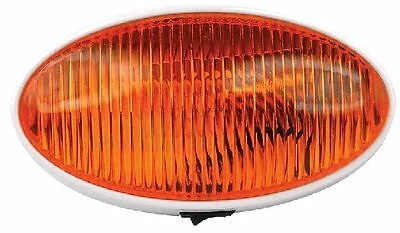 FulTyme RV 590-1122 Porch Light Oval with Switch Amber